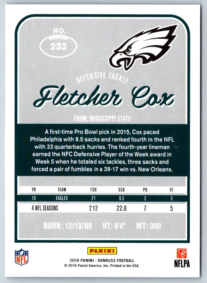 2016 Donruss Fletcher Cox