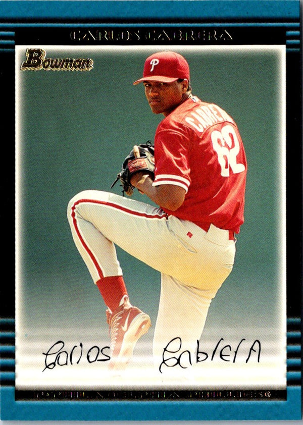 2002 Bowman Carlos Cabrera #420 Rookie