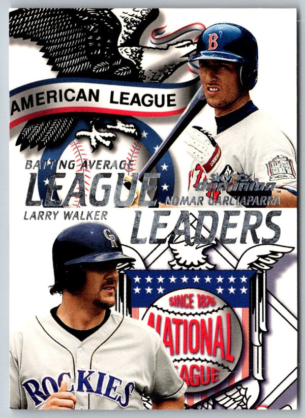 2000 SkyBox Dominion Larry Walker/Nomar Garciaparra #3