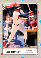 1988 Fleer Star Stickers Joe Carter #18