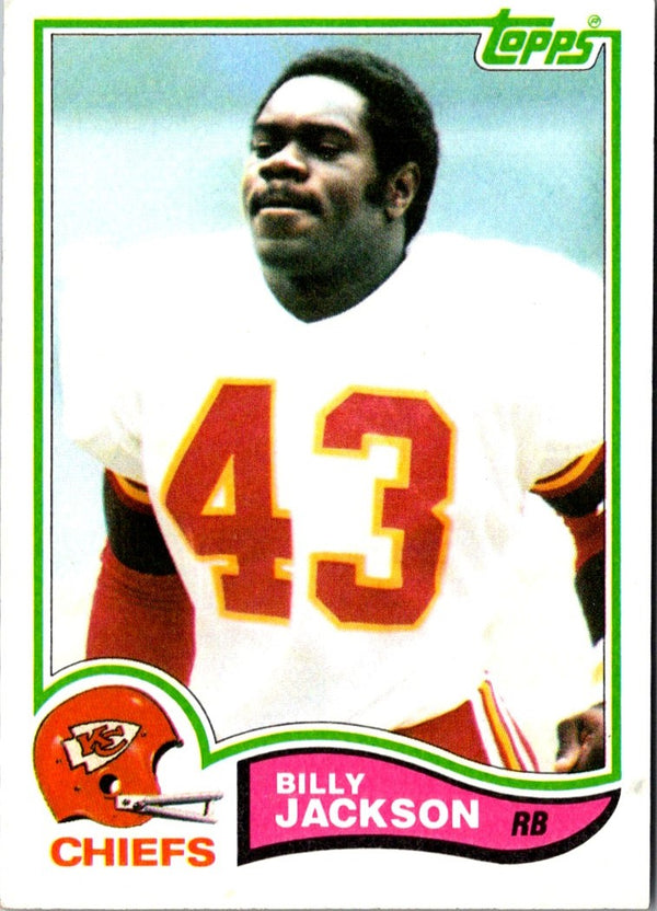 1982 Topps Billy Jackson #118 Rookie