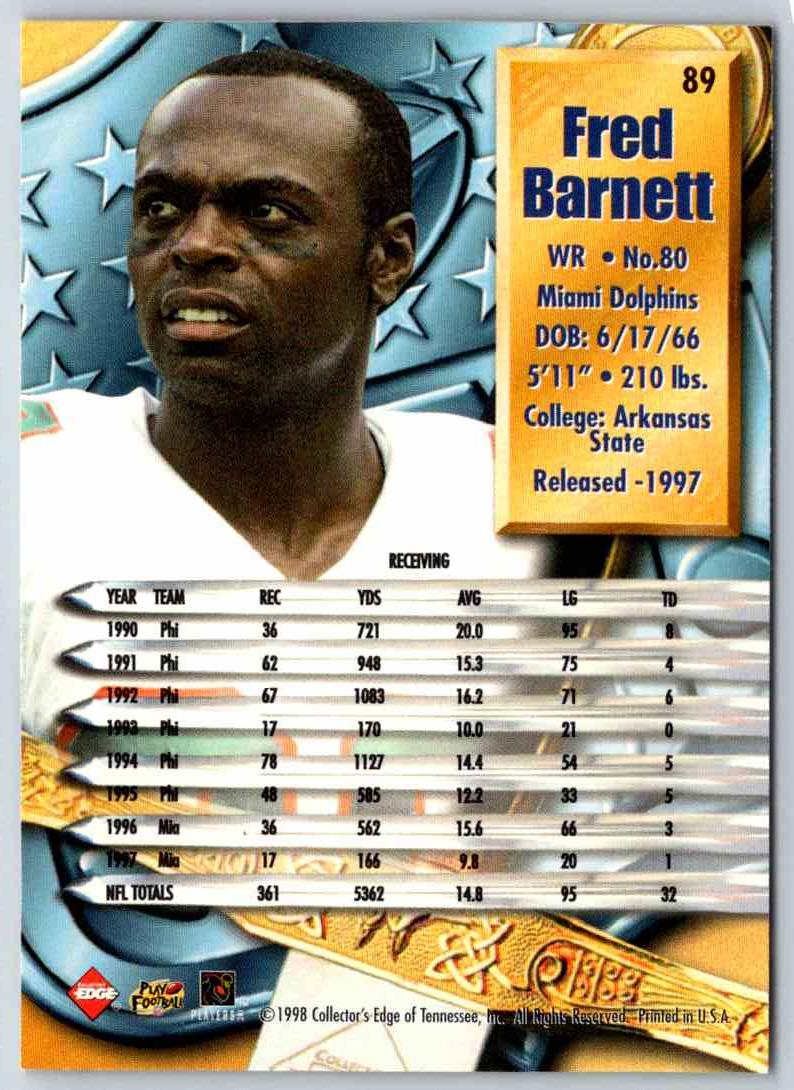 1998 Edge Fred Barnett