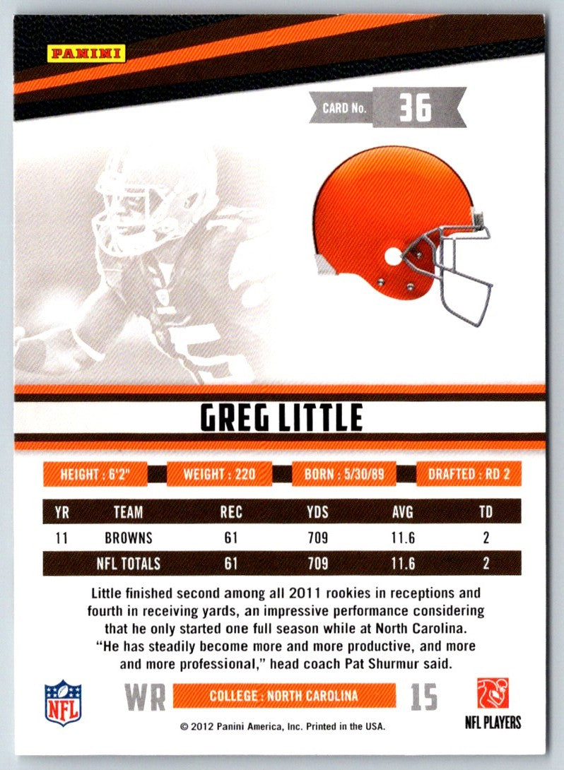 2012 Panini Rookies & Stars Greg Little