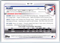 2020 Bowman Trent Palmer #BD-138