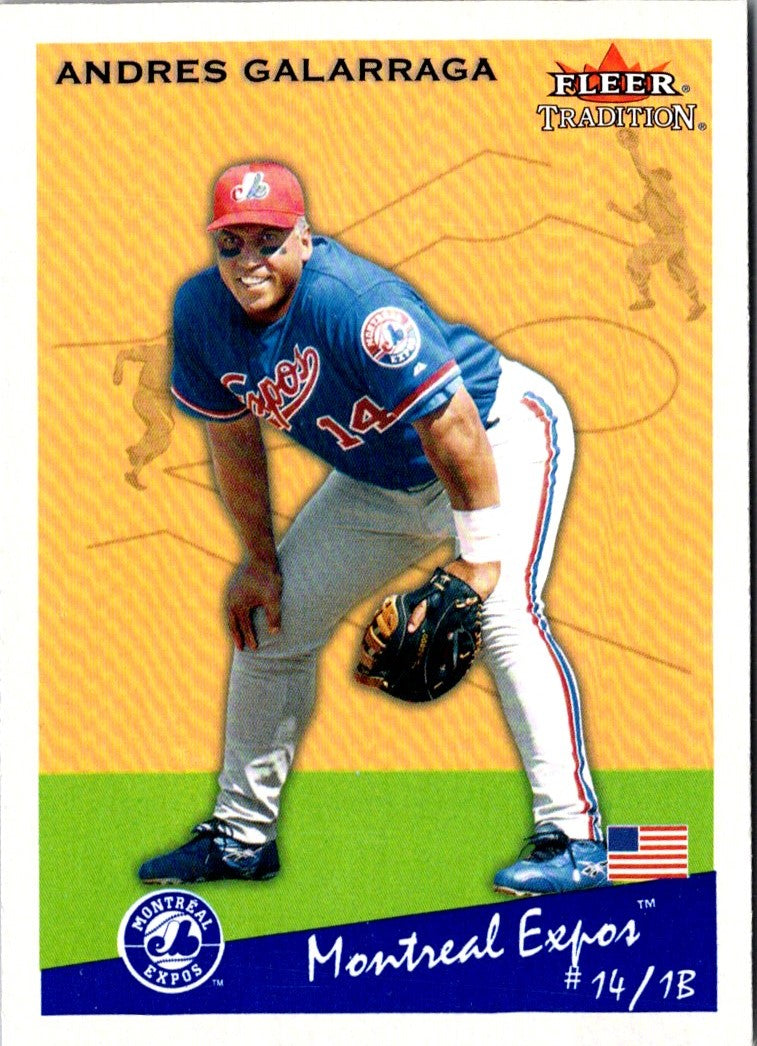 2002 Fleer Tradition Update Andres Galarraga