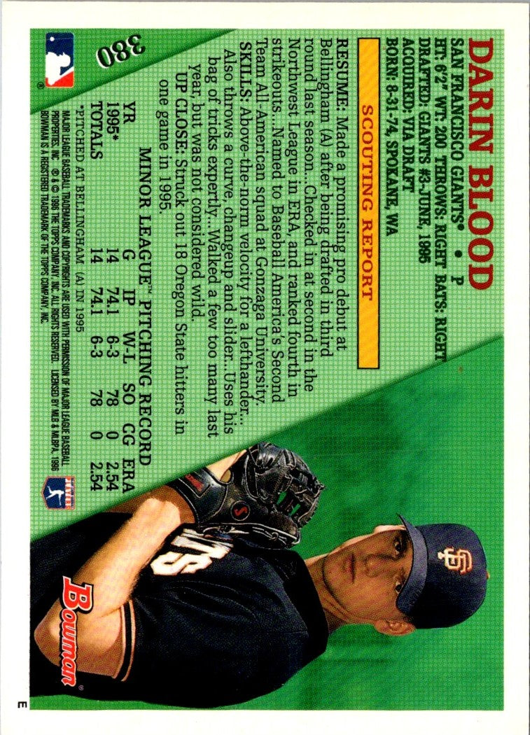 1996 Bowman Darin Blood