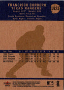 2002 Fleer Tradition Update Francisco Cordero