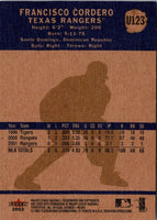 2002 Fleer Tradition Update Francisco Cordero #U123