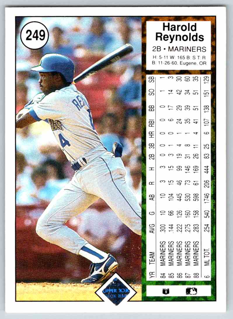 1989 Upper Deck Harold Reynolds