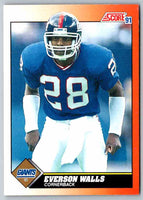 1991 Score Everson Walls #455