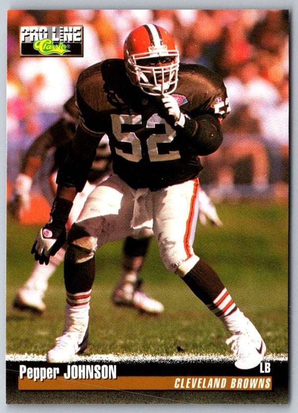 1995 Pro Line Pepper Johnson #154