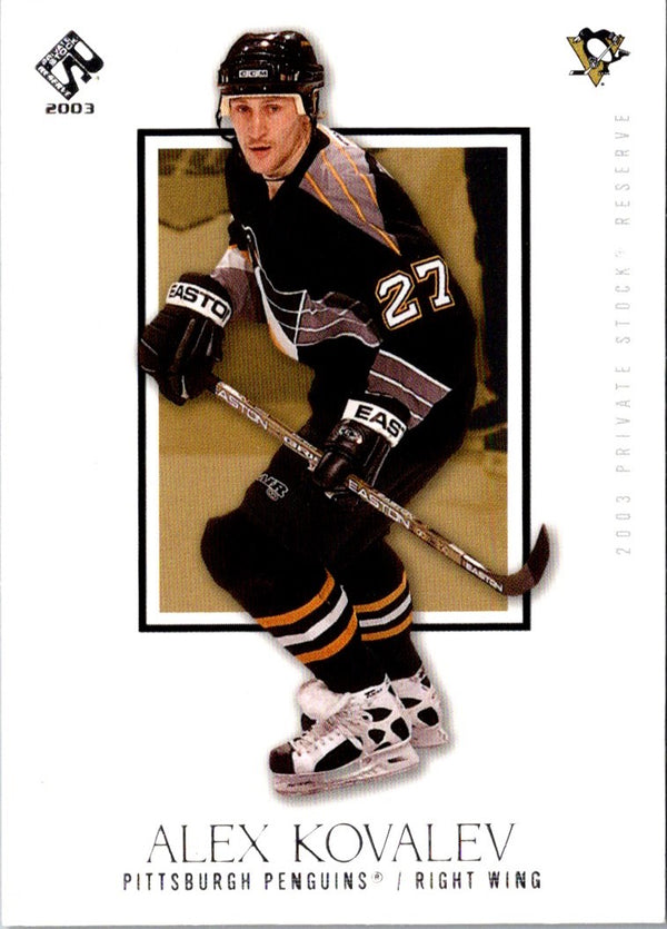 2002 Pacific Private Stock Reserve Alex Kovalev #80