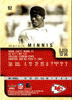 2002 Fleer Genuine Reflection Ascending Marvin Minnis #92