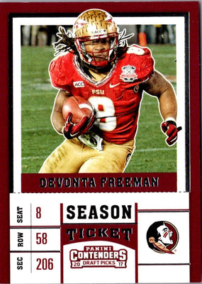 2017 Panini Contenders Draft Picks Devonta Freeman #29