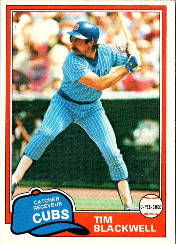 1981 O-Pee-Chee Tim Blackwell #43