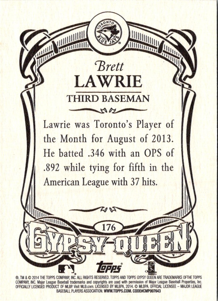 2014 Topps Gypsy Queen Brett Lawrie