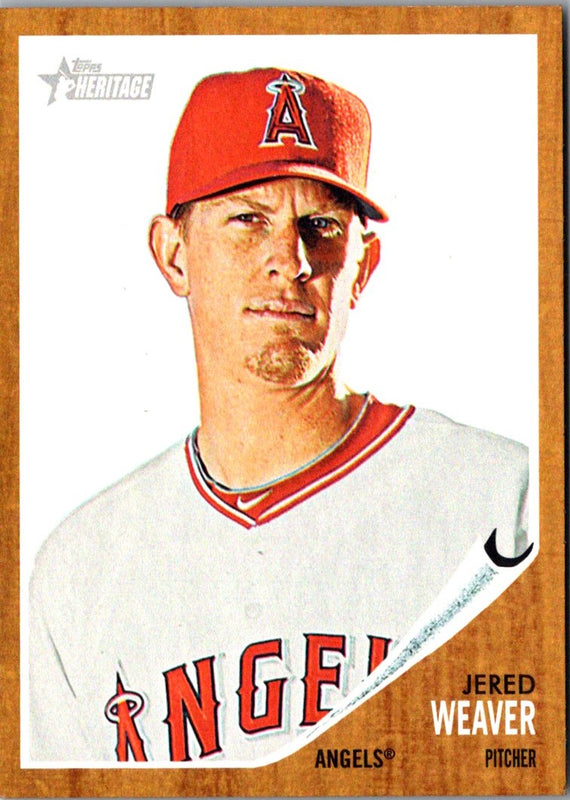 2011 Topps Heritage Jered Weaver #96