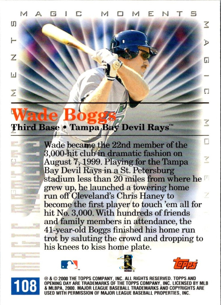 2000 Topps Wade Boggs