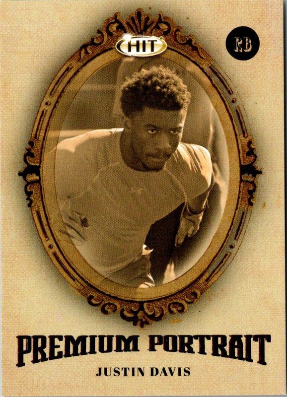 2017 SAGE HIT Premium Portrait Justin Davis #PP-JD