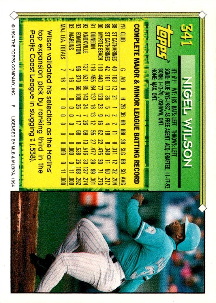 1994 Topps Nigel Wilson