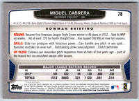 2014 Bowman Miguel Cabrera #78