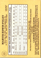 1985 Donruss Marvis Foley #500
