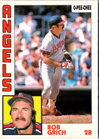 1984 O-Pee-Chee Bob Grich #315
