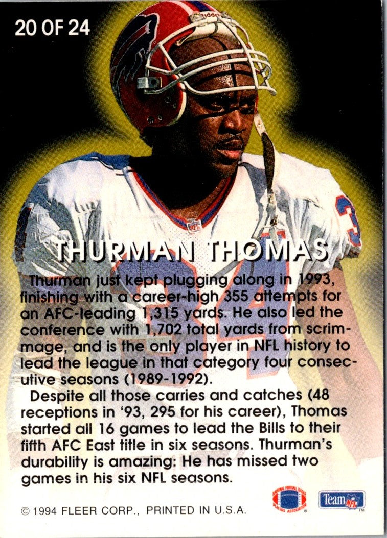 1994 Fleer All-Pro Thurman Thomas
