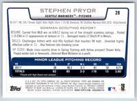 2012 Bowman Stephen Pryor #28