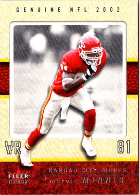 2002 Fleer Genuine Reflection Ascending Marvin Minnis #92