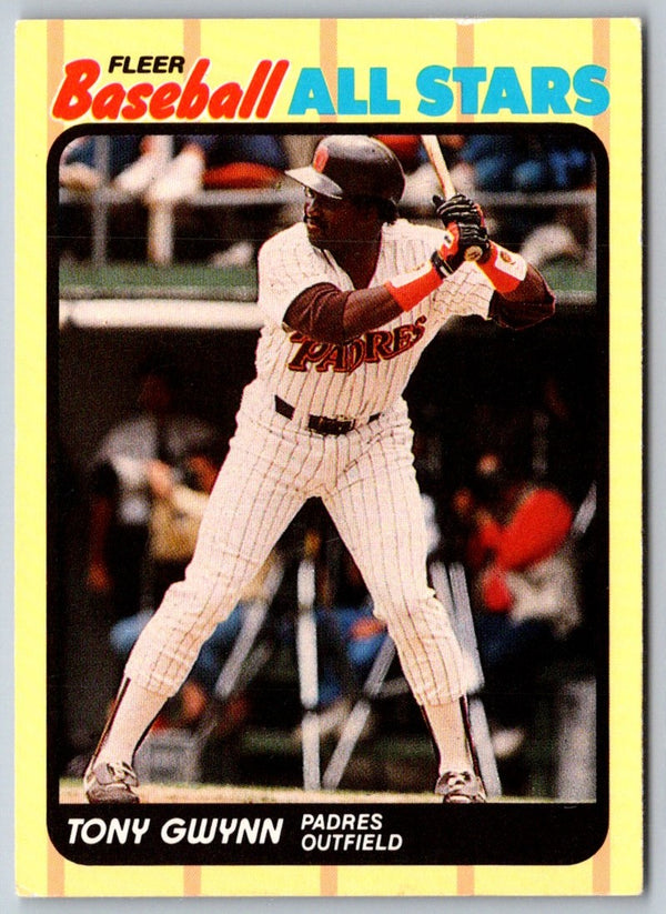 1989 Fleer Baseball All-Stars Tony Gwynn #19