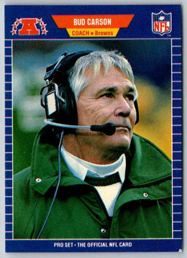 1989 NFL Proset Bud Carson #86