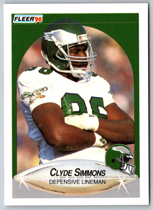 1990 Fleer Clyde Simmons #90