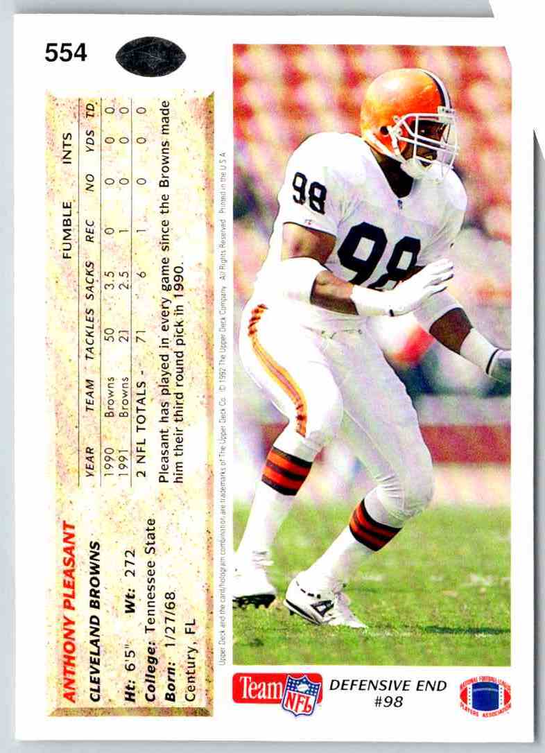 1991 Upper Deck Anthony Pleasant