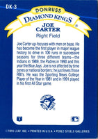 1992 Donruss Diamond Kings Joe Carter #DK-3