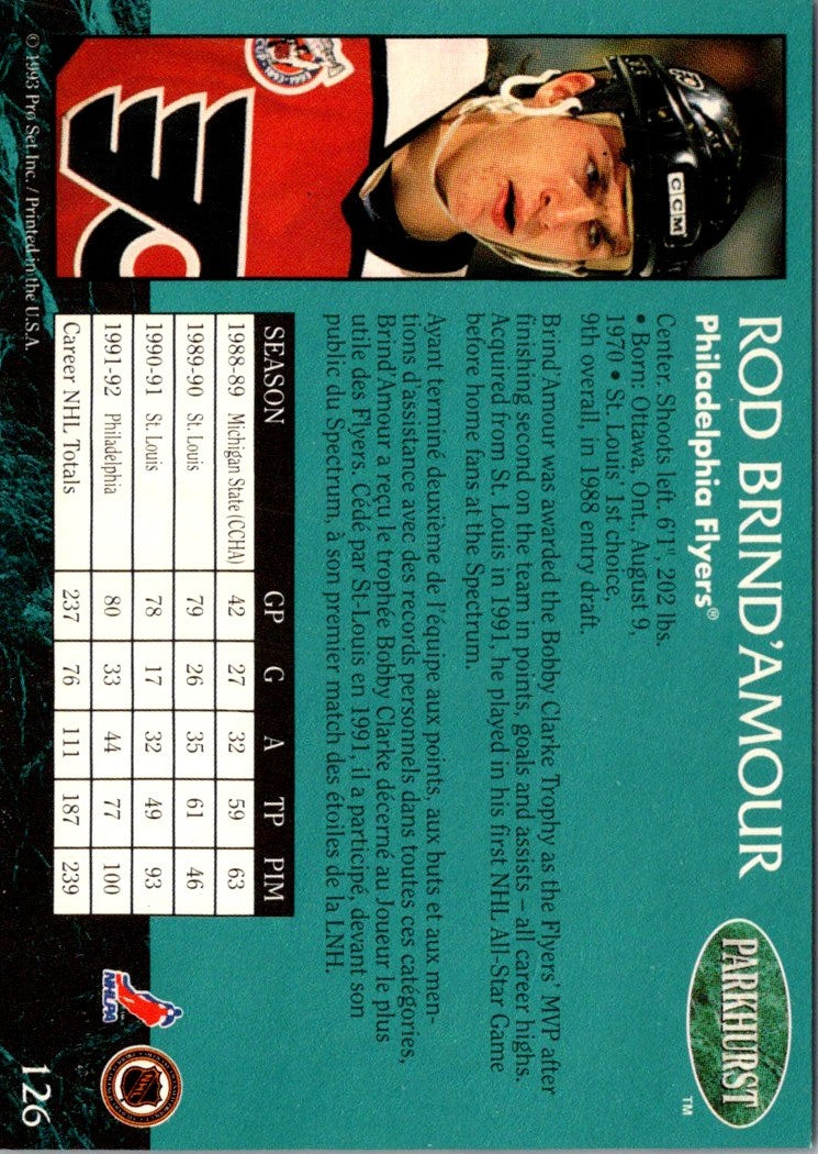 1992 Parkhurst Rod Brind'Amour