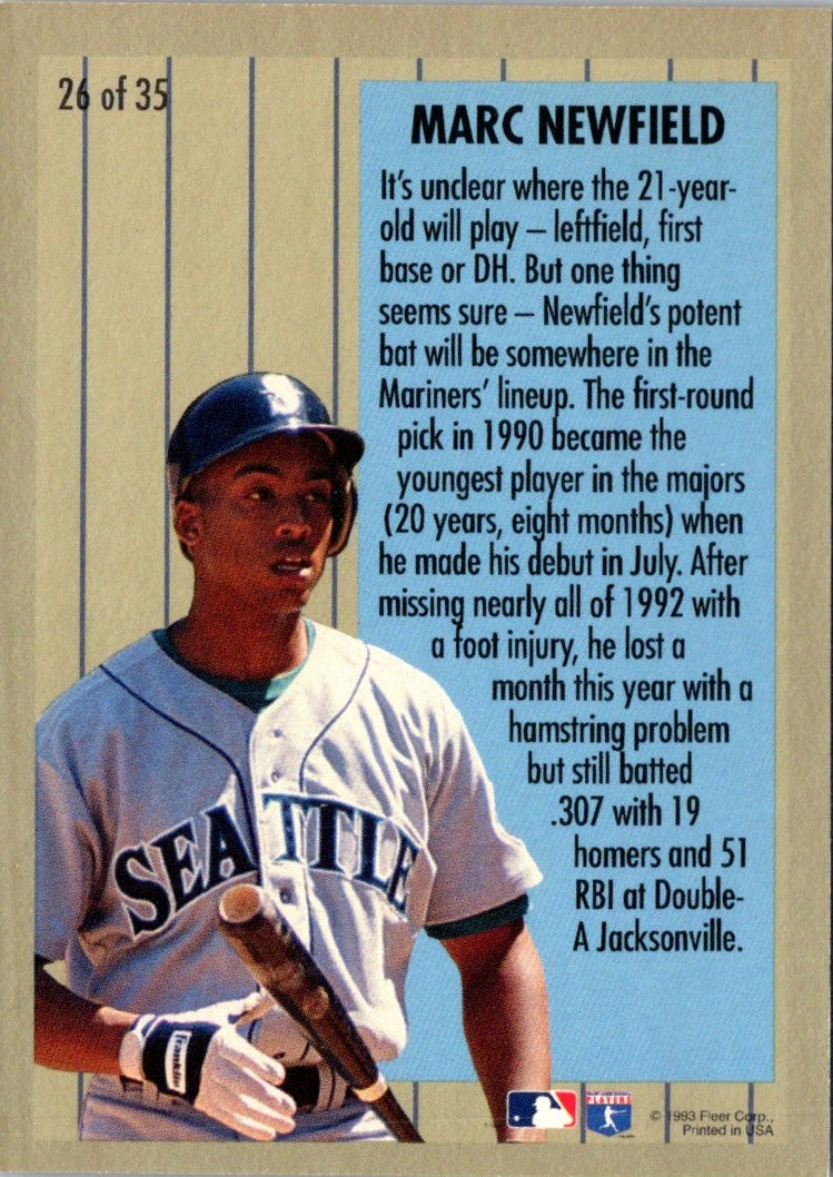 1994 Fleer Major League Prospects Marc Newfield