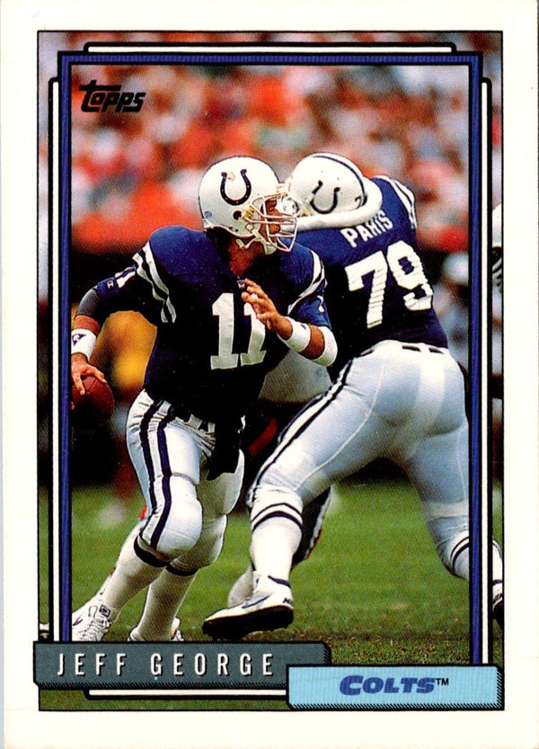 1992 Topps Jeff George #678