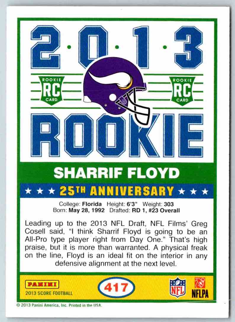 2012 Score Sharrif Floyd
