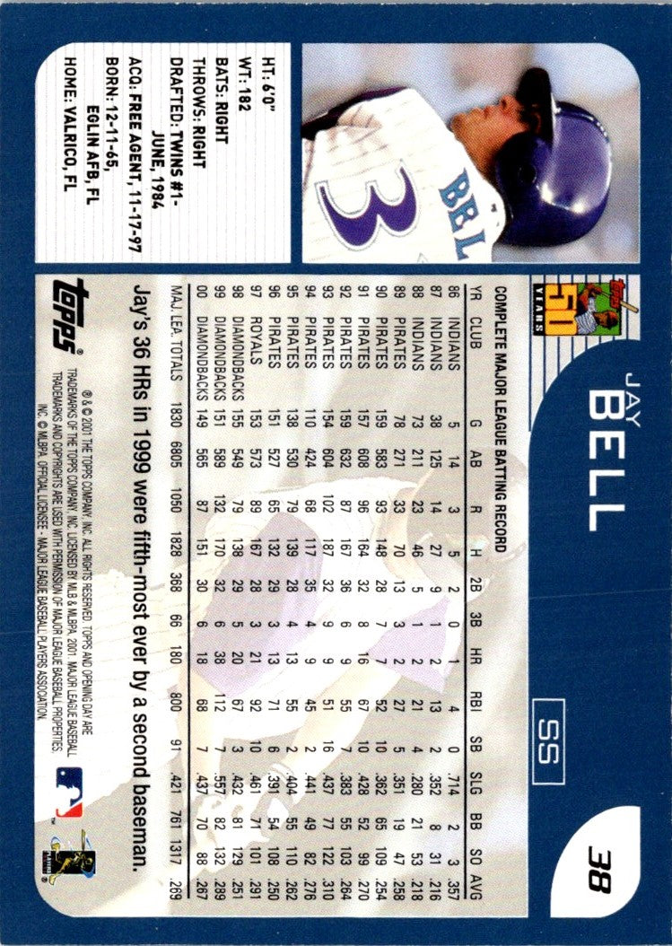 2001 Topps Opening Day Jay Bell