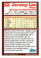 1994 Topps Jeremy Lee #206 Rookie