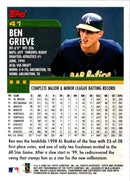 2000 Topps Opening Day Ben Grieve