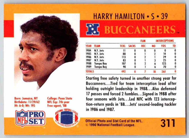 1990 Pro Set Harry Hamilton