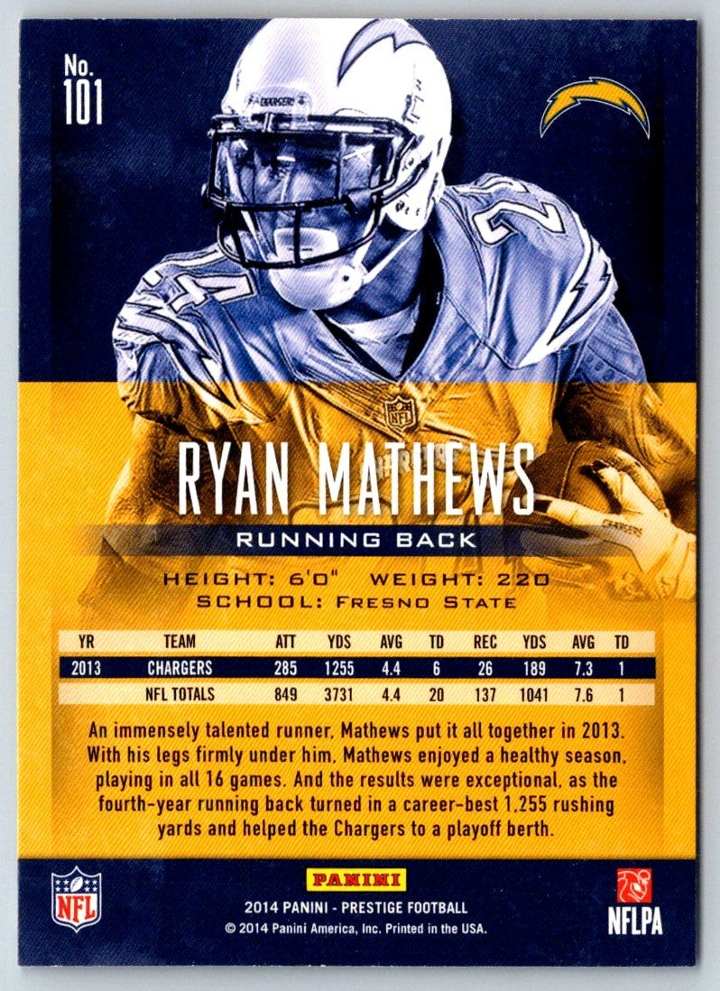 2014 Panini Prestige Ryan Mathews