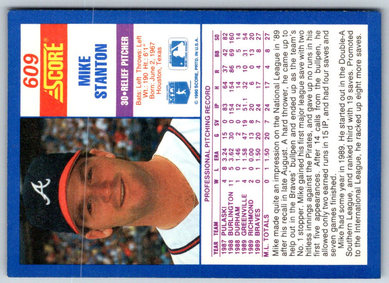 1990 Score Mike Stanton