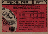 1980 Topps Wendell Tyler #273 Rookie