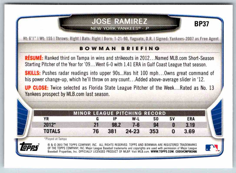 2014 Bowman Jose Ramirez