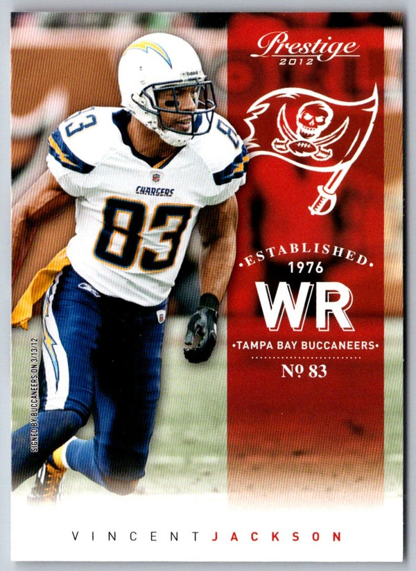 2012 Panini Prestige Vincent Jackson #161