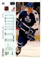 1990 Upper Deck Tom Fergus #83