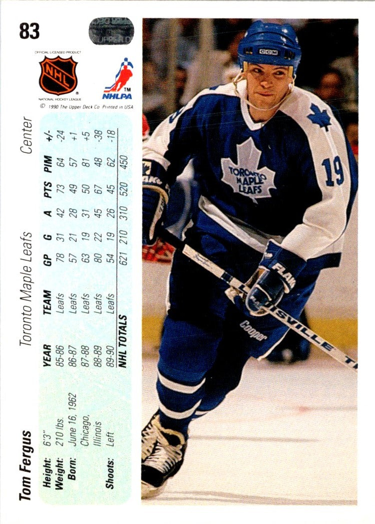 1990 Upper Deck Tom Fergus